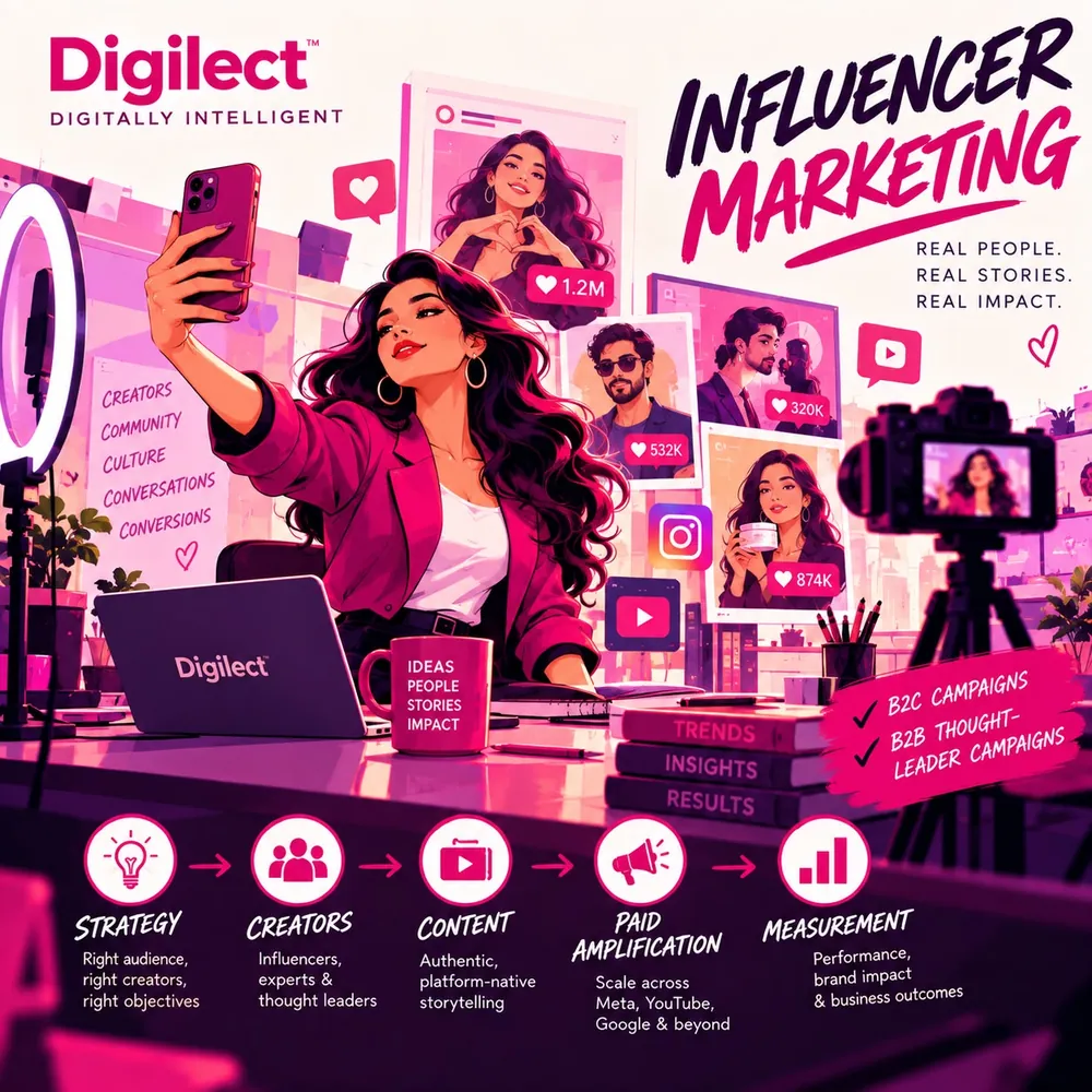 Influencer Marketing illustration